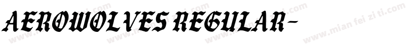 AeroWolves Regular字体转换